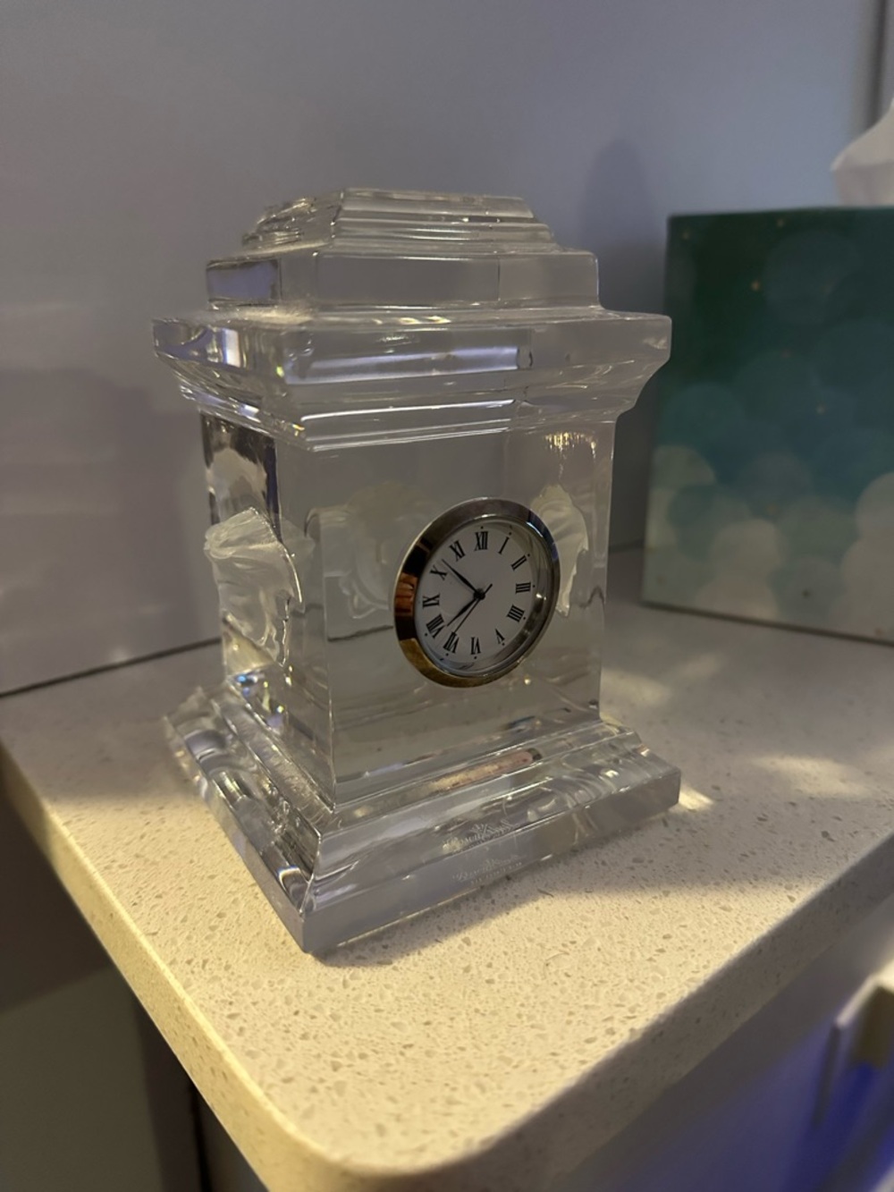Versace Medusa Crystal desk Clock Authentic